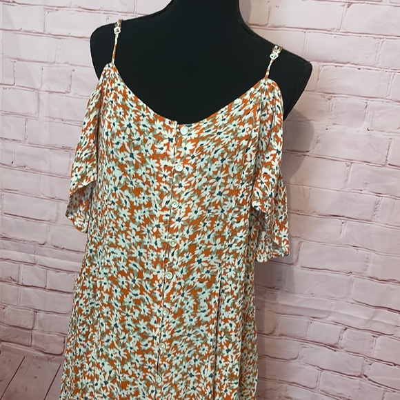 Patrons of Peace orange floral dress - Picture 2 of 7